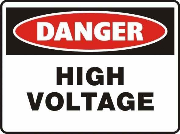 High Voltage warning